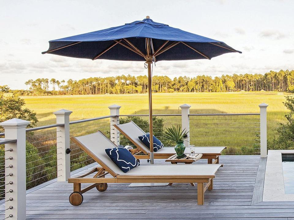 St. Tropez Teak Sling Lounge Set