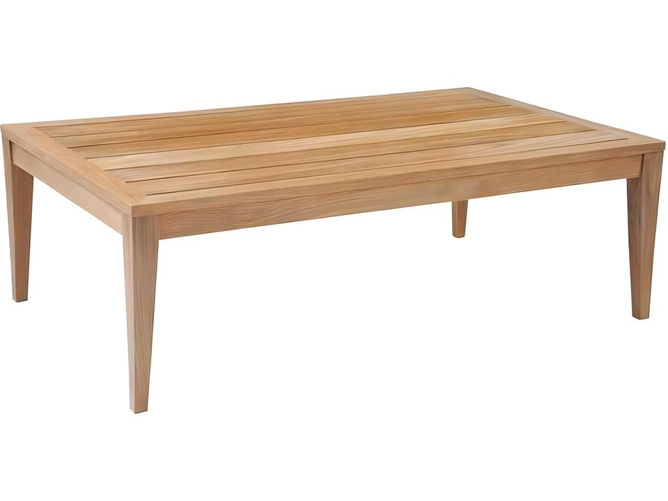 Tribeca Teak Rectangular Coffee Table Modern Outdoor