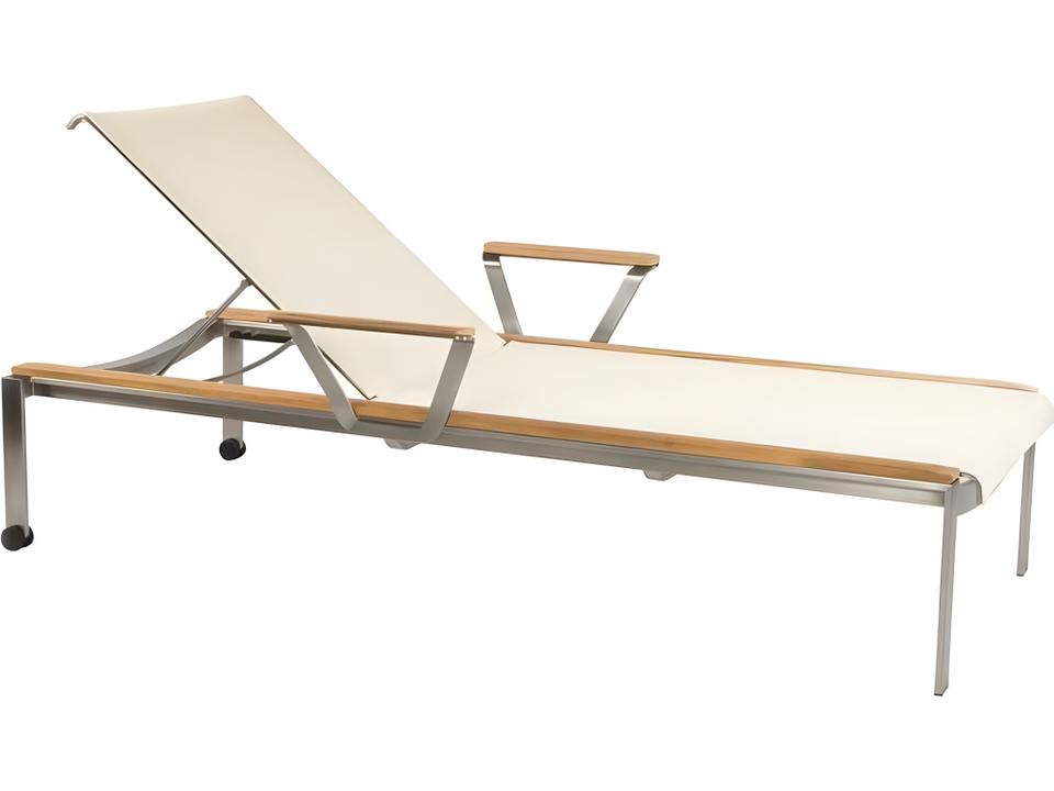 Tivoli Stainless Steel Sling Chaise Lounge