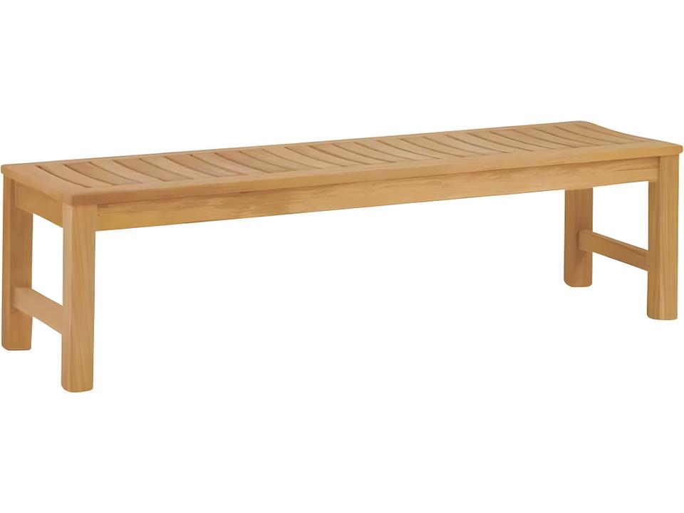 Waverley 5' Backless Bench Solid Teak