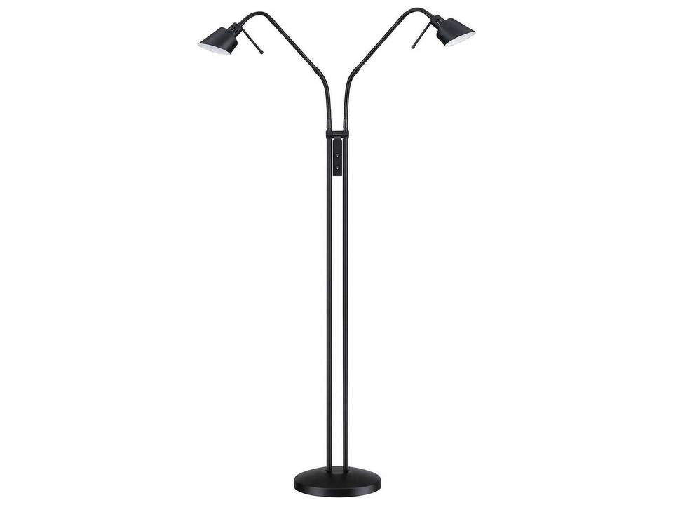 Oslo Twins Black Floor Lamp