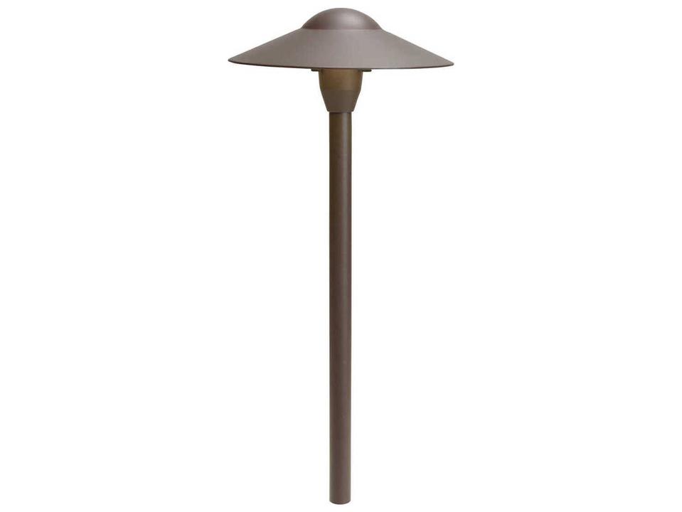 1-Light Dome Path Light in Textured Architectural Bronze