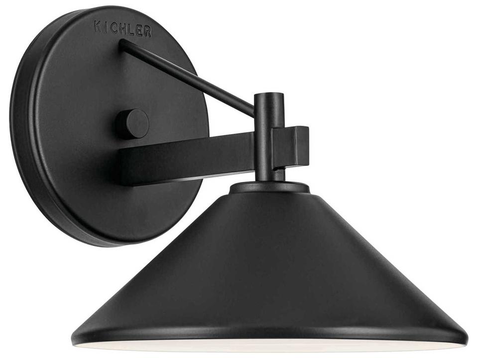 Ripley 1 Light Outdoor Wall Light in Black