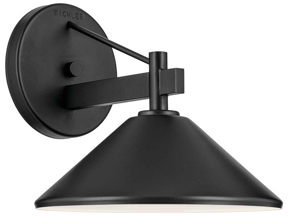 Ripley 1-Light Outdoor Wall Light in Black