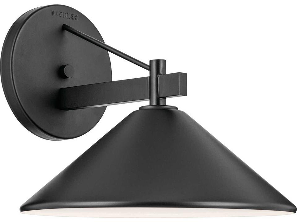 Ripley 1-Light Outdoor Wall Light in Black