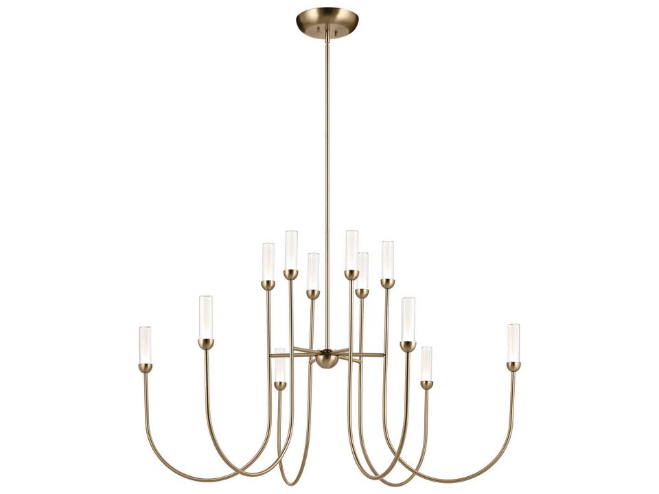 12-Light Moraine LED Chandelier in Champagne Bronze