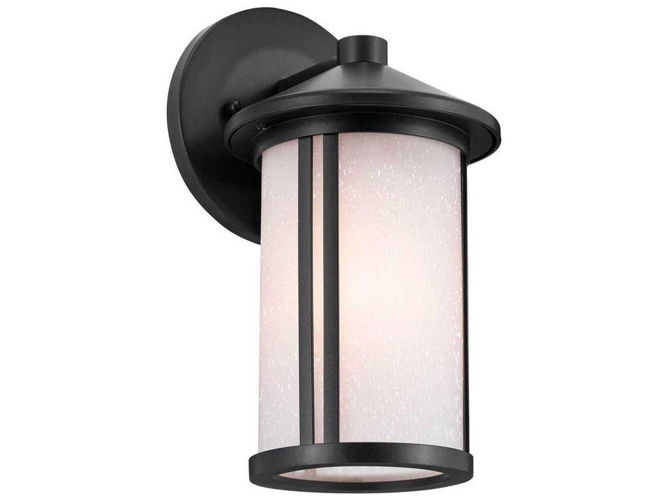 Lombard 10.5 Inch 1-Light Outdoor Wall Light in Black