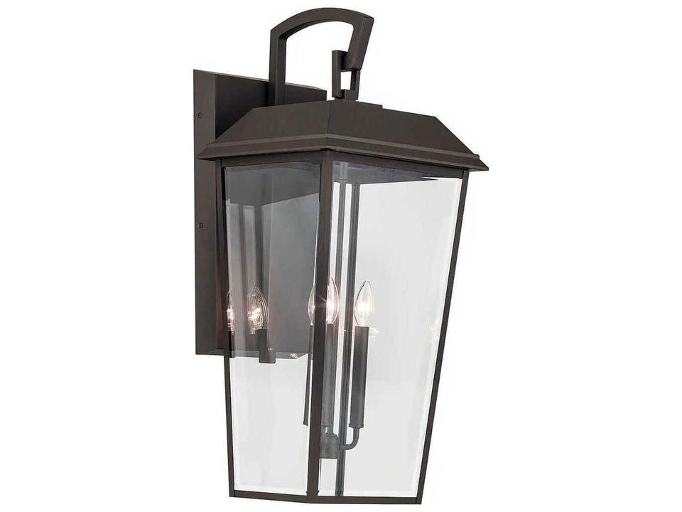 Mathus 3-Light Outdoor Wall Light in Olde Bronze