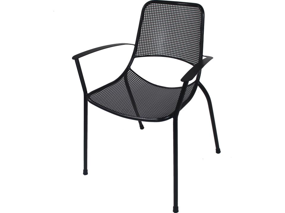 Metro Steel Gray Dining Arm Chair Set of 4