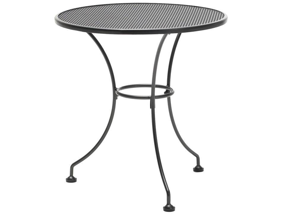 Mesh Steel Gray Round Outdoor Bistro Table