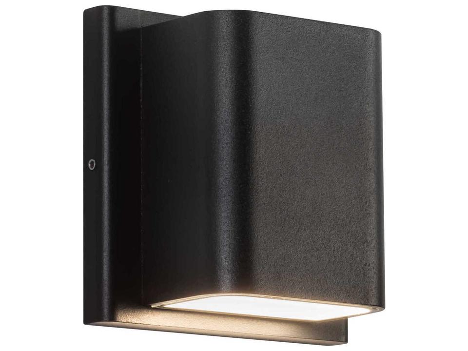 Tolan 5-Inch Black LED Outdoor Wall Sconce