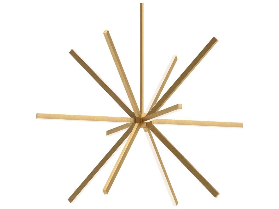 Sirius Brushed Gold Sputnik Chandelier