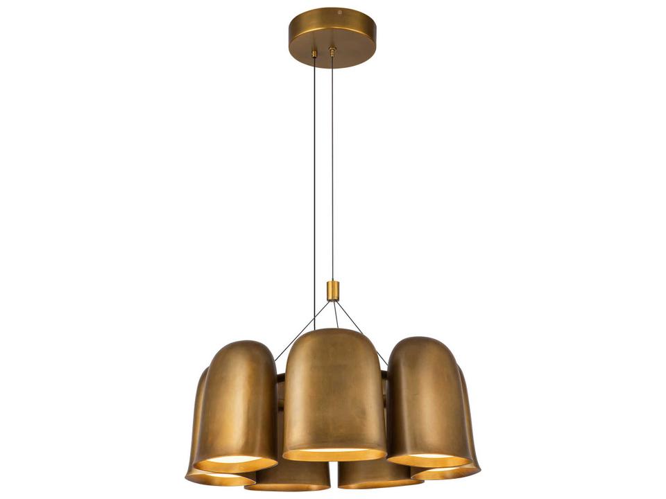 Bell Vintage Brass Chandelier