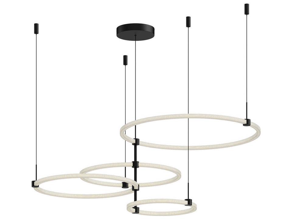 Bruni Black Round Chandelier