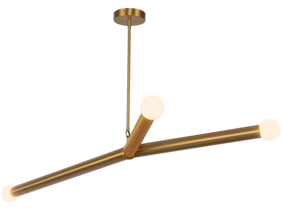 Calla Brushed Gold Linear Chandelier