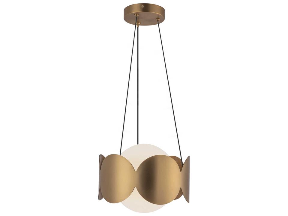 Ciel 1-Light Brushed Gold Globe Chandelier