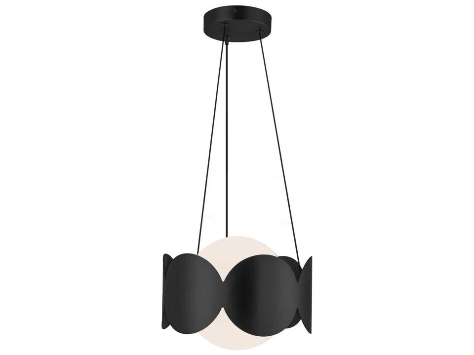 Ciel 1-Light Black Globe Chandelier