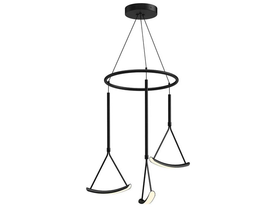 Mobil Black Geometric Chandelier