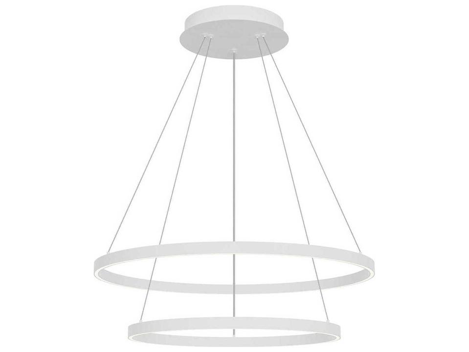 Cerchio White Round Chandelier
