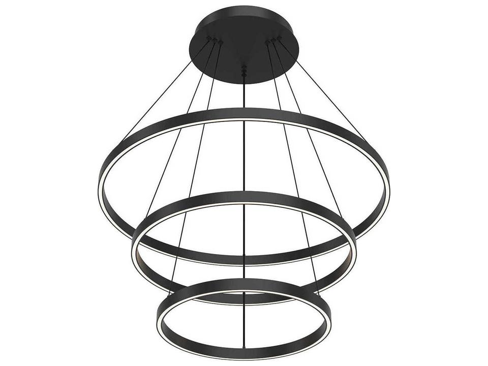 Cerchio 32 Inch Integrated LED Chandelier in Black