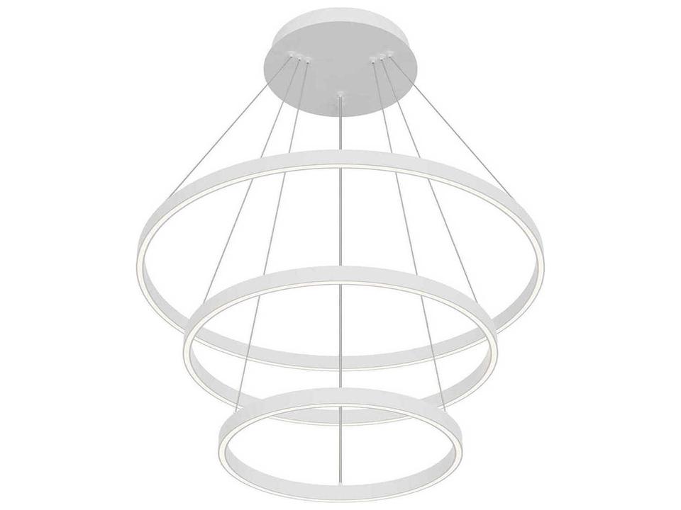 Cerchio White Round Chandelier