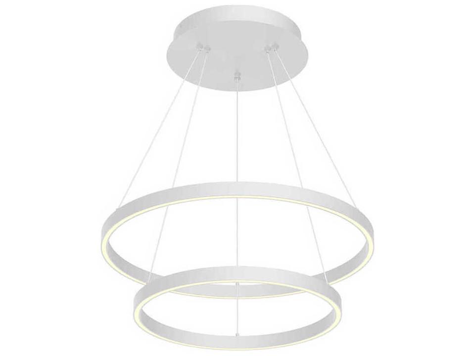 Cerchio White Round Chandelier