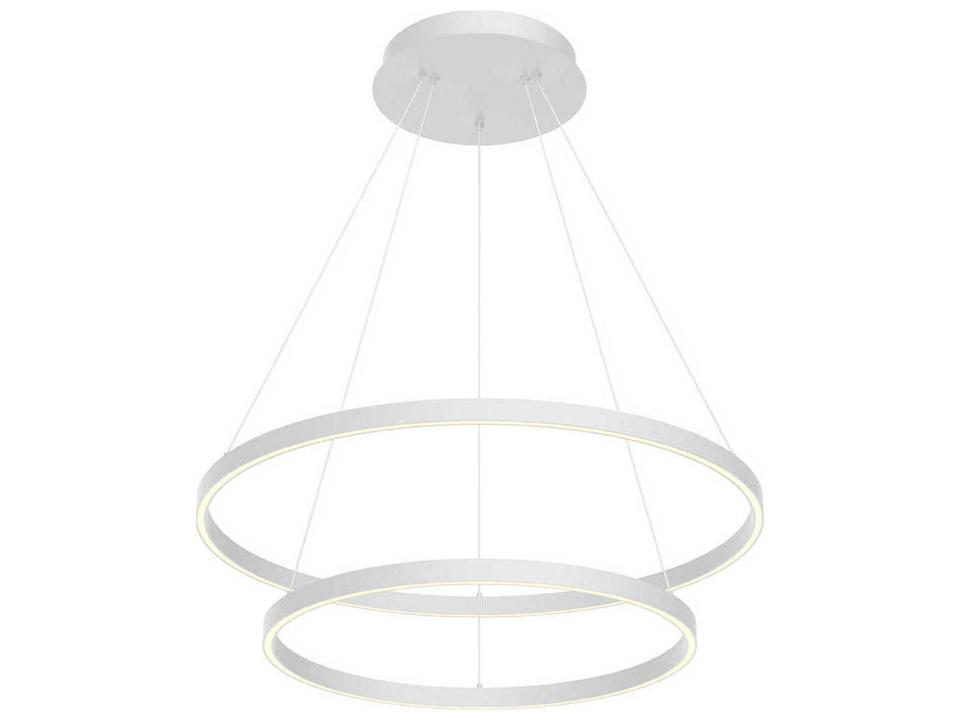 Cerchio White Round Chandelier