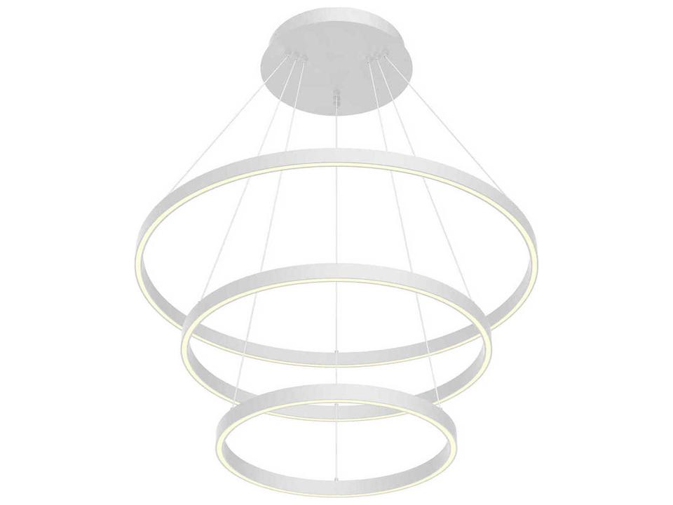 Cerchio White Tiered Chandelier