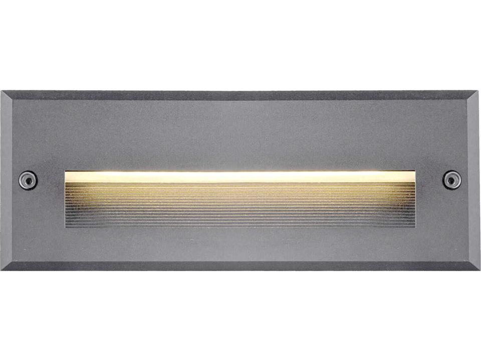 Newport 1-Light LED Outdoor Wall Light in Gray