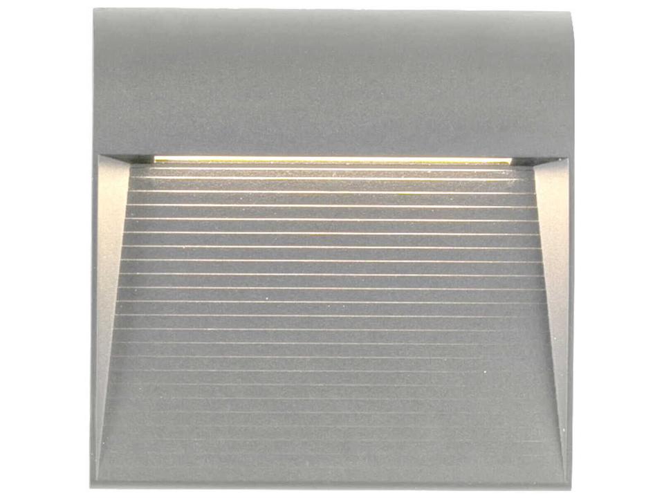 Casa 1-Light LED Exterior Wall Sconce in Grey