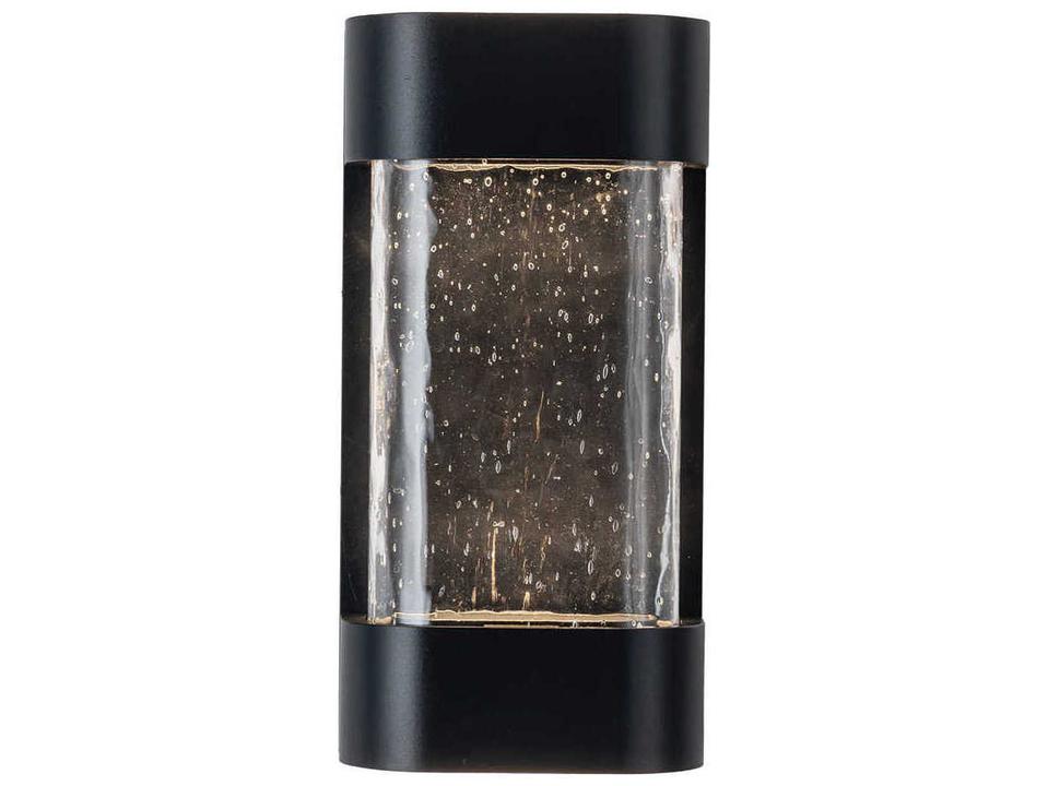 Moondew 1-Light Outdoor Wall Light in Black