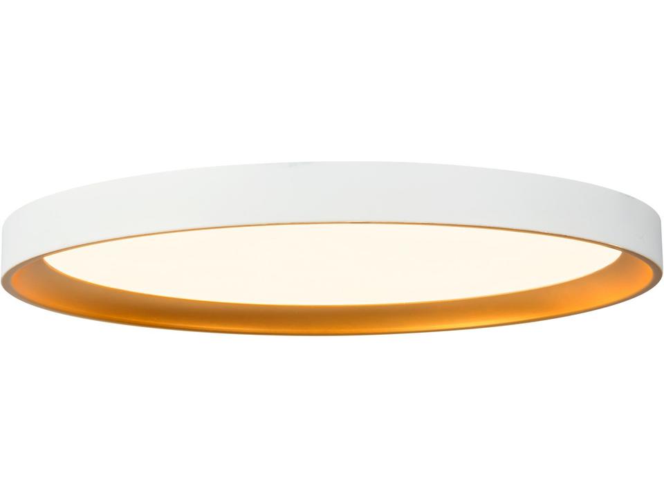 Nix White Gold Round Flush Mount