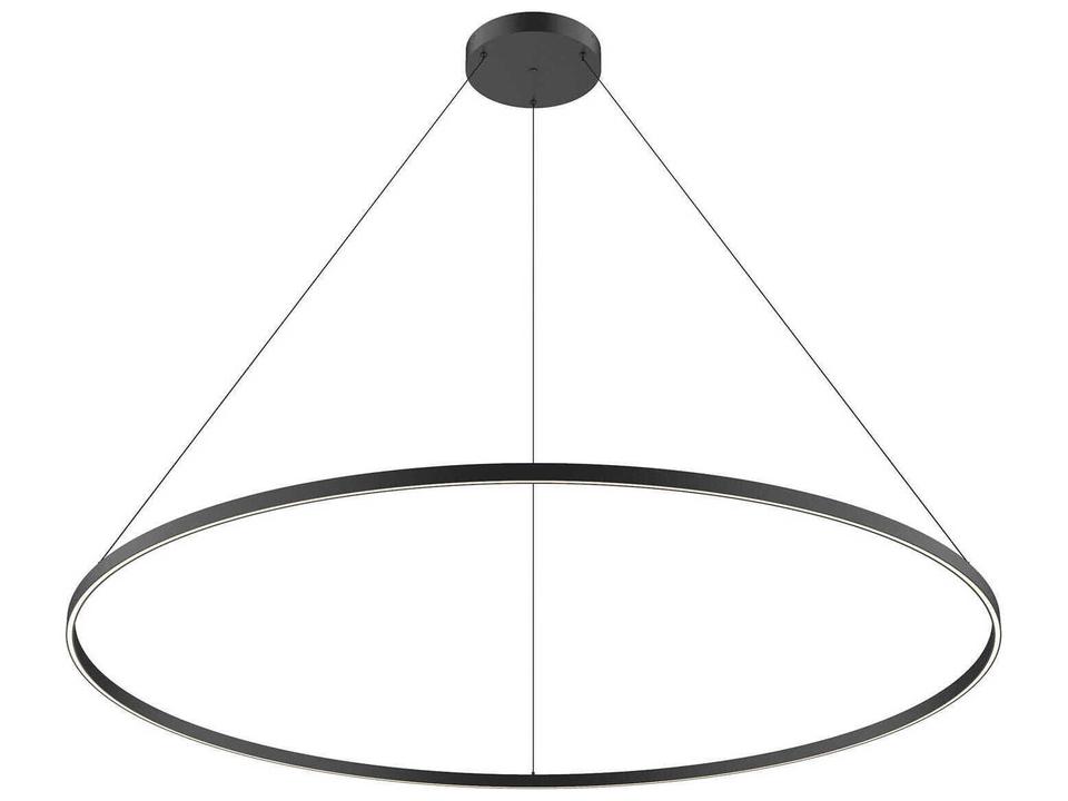 Cerchio Black Round Pendant