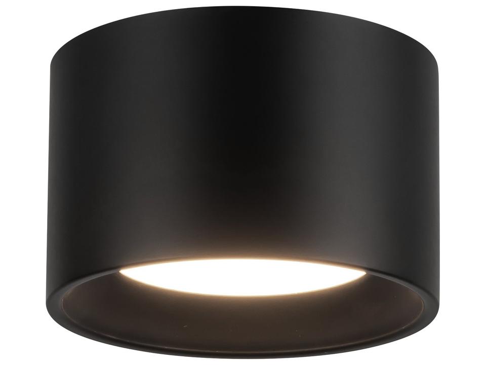Uma Black Cylinder Flush Mount