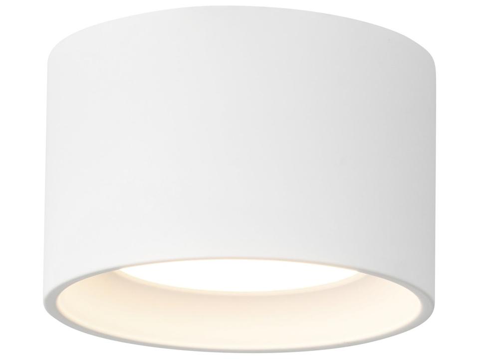 Uma White Cylinder Flush Mount