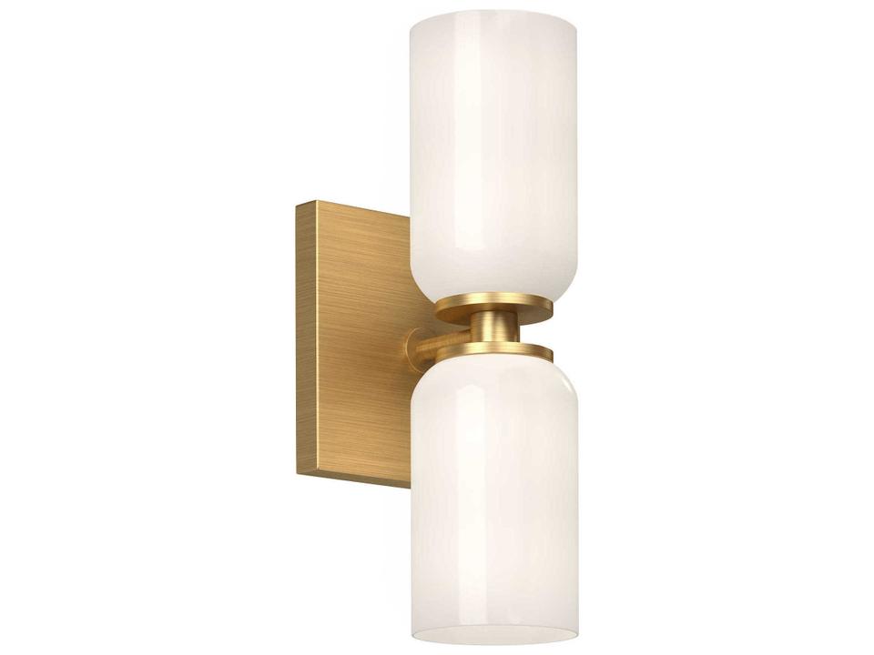 Nola 2-Light Brushed Gold Wall Sconce