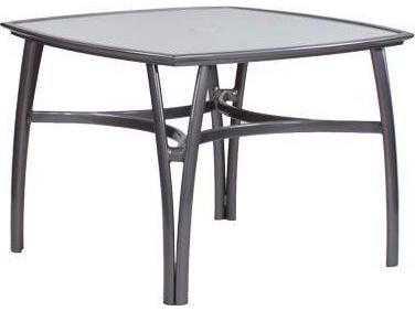 Modone Square Dining Table with Glass Top