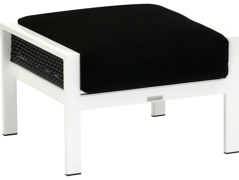 Parkview Woven Wicker Outdoor Patio Ottoman