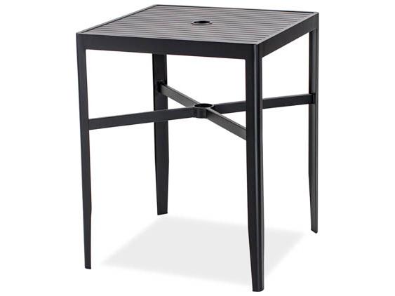 Serene Square Outdoor Patio Bar Table with Hole