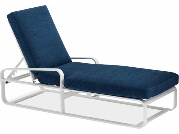Chapman Extruded Aluminum Single Outdoor Patio Chaise Lounge