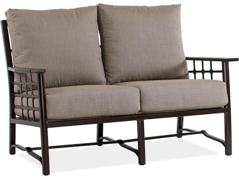 Evans Cast Aluminum Deep Seating Outdoor Loveseat