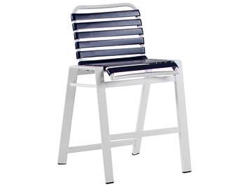 Endure Aluminum Strap Stationary Outdoor Bar Stool