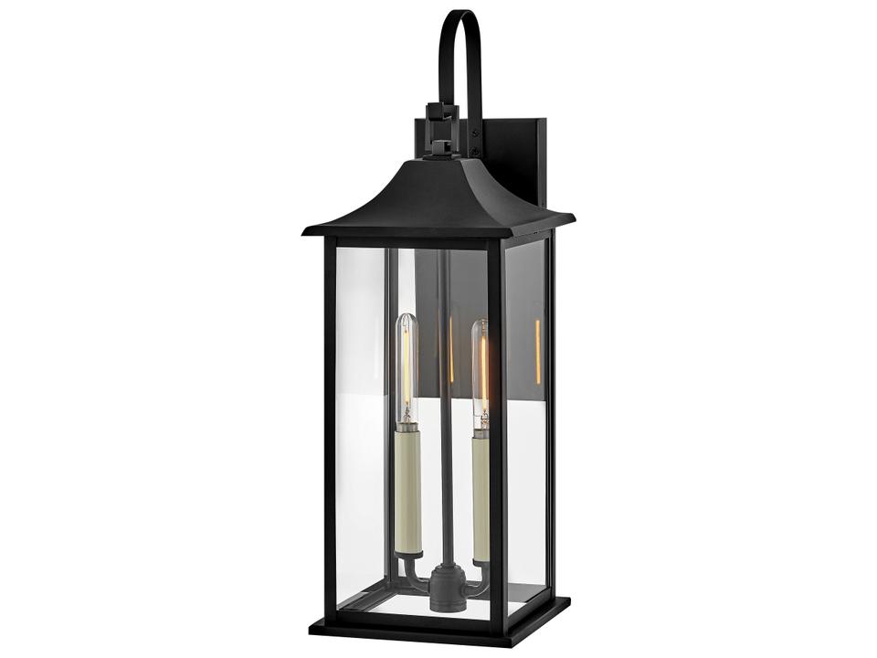 Nolan 2-Light Outdoor Wall Light in Black