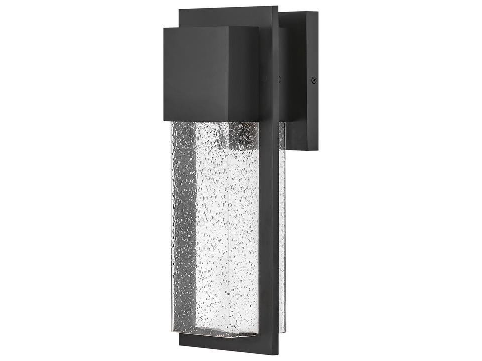 Alex 1-Light Outdoor Wall Light in Black