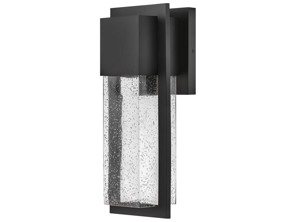 Alex 1-Light Outdoor Wall Light in Black