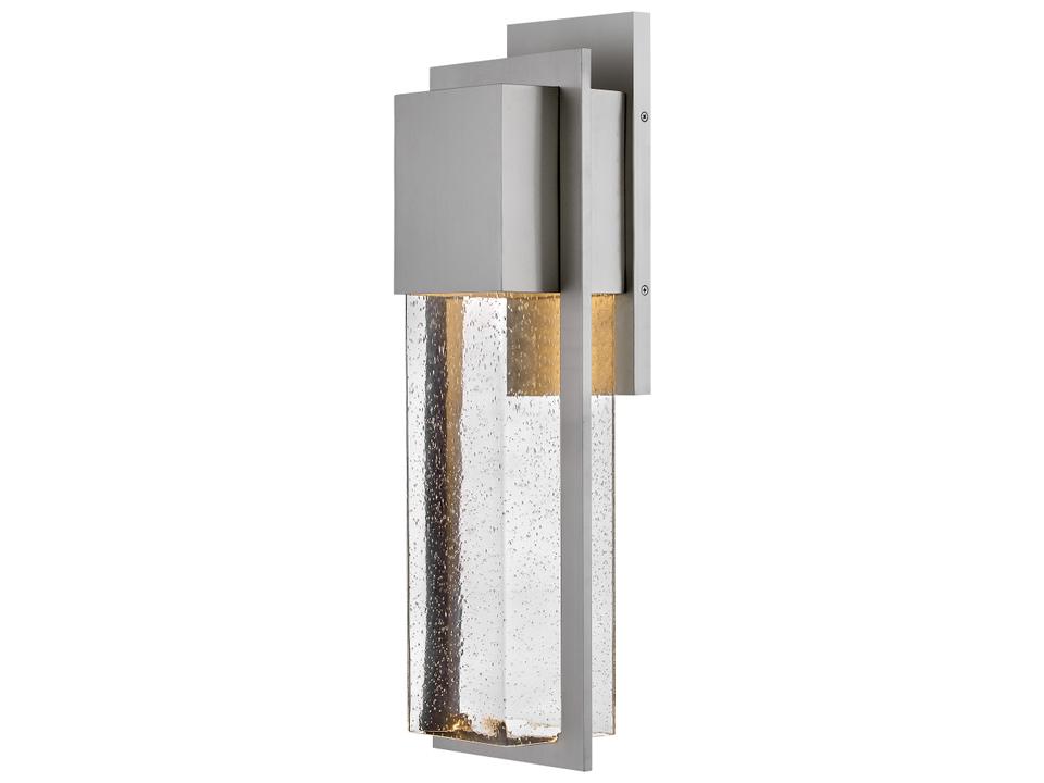 Alex 1-Light Outdoor Wall Light in Antique Brushed Aluminum
