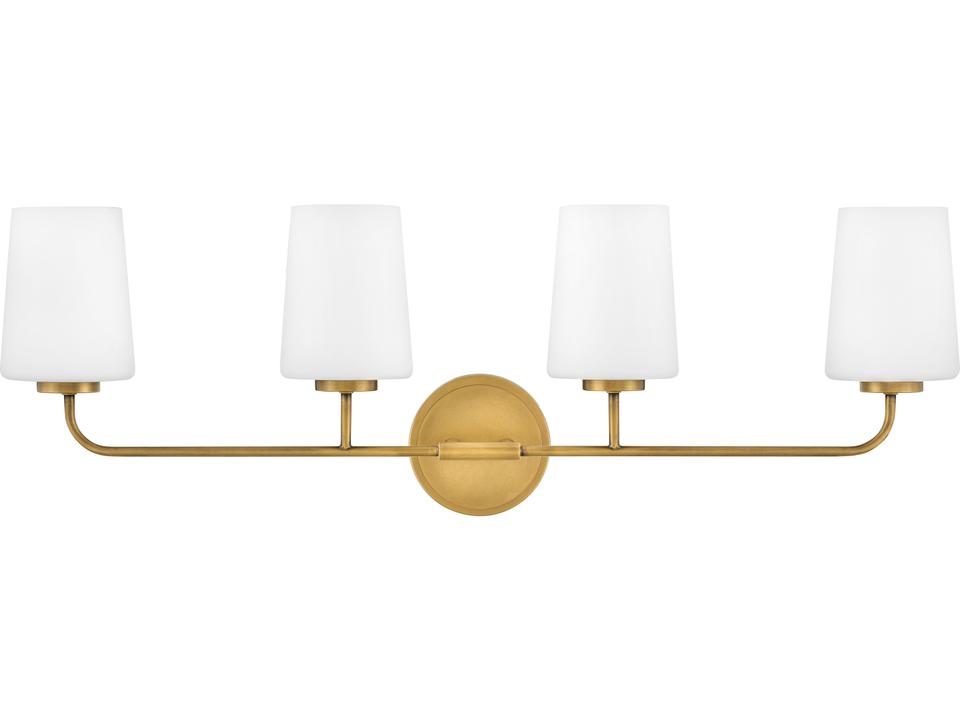 Kline 4-Light Vanity Light in Heritage Brass