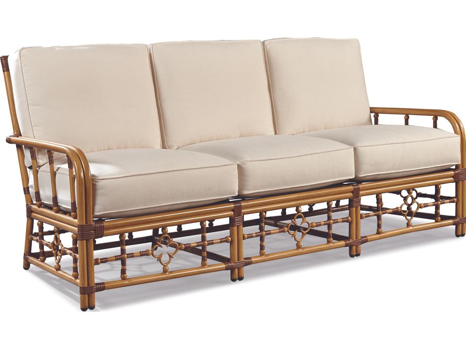Mimi Extruded Aluminum Outdoor Sofa in Raffia