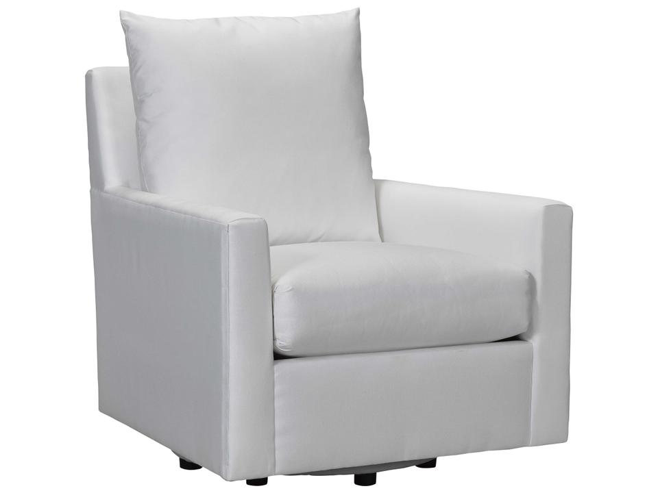 Charlotte Swivel Outdoor Lounge Chair Upholstered All-Weather
