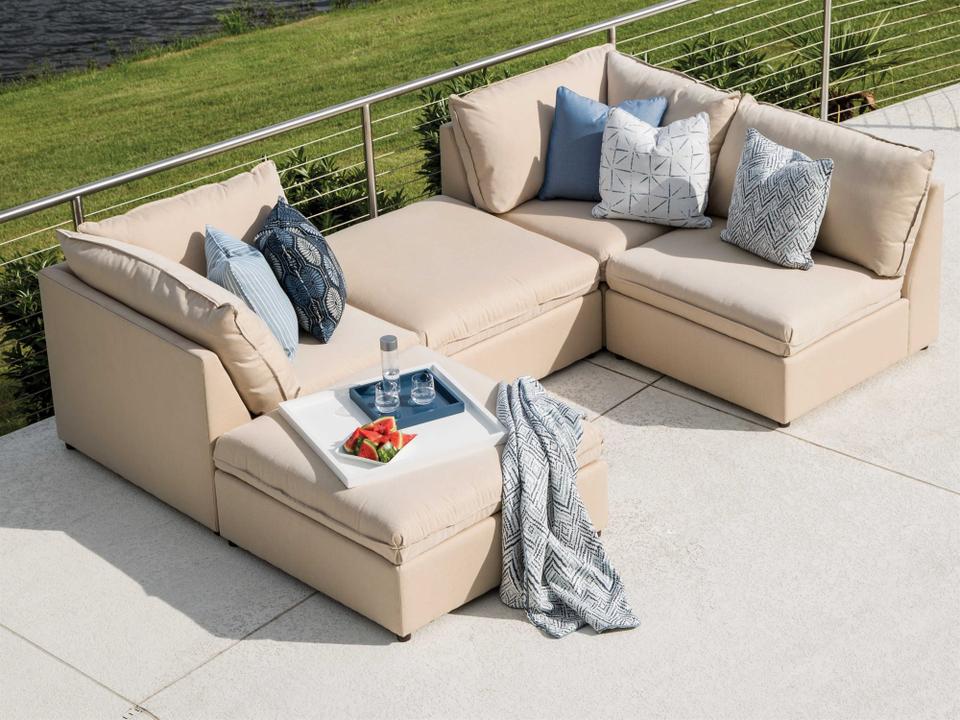 Colson Fabric Sectional Outdoor Patio Lounge Set